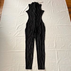 Skims SHINE JERSEY MOCK NECK SLEEVELESS CATSUIT